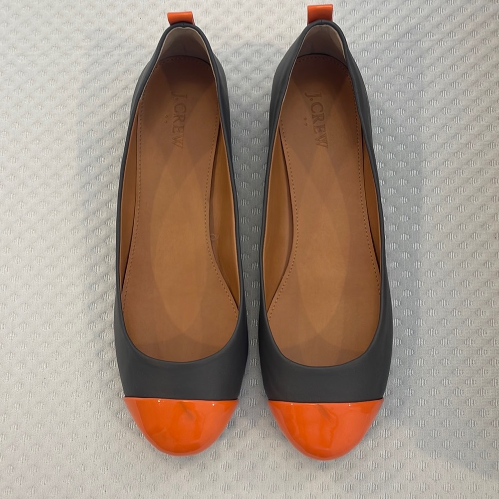 NWB J. Crew Anya Color Block Cap Toe Ballet Flats